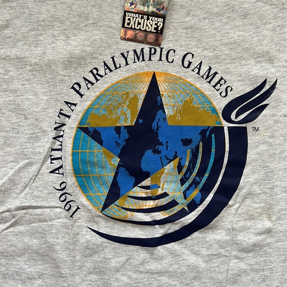 Vintage 1996 Atlanta Paralympic Games T-Shirt / New / Large - Picture 2 of 11